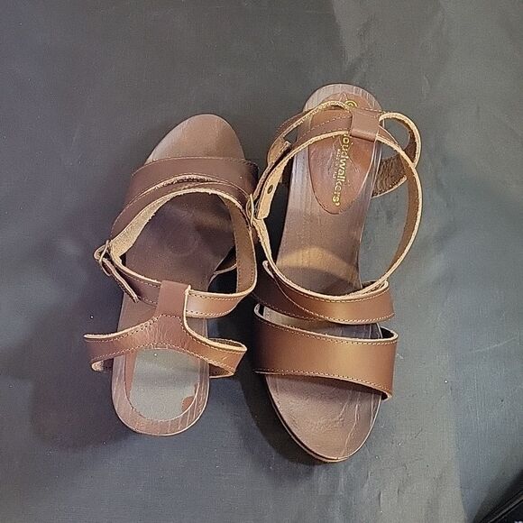 CLOUDWALKERS DOUBLE STRAP OPEN TOE WEDGE SANDAL - Picture 6 of 16